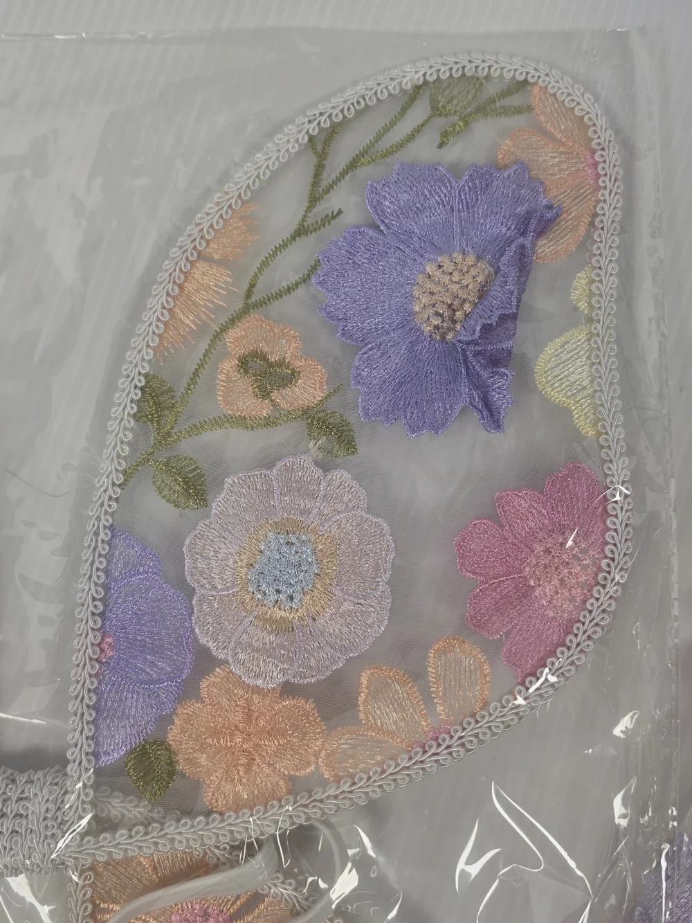 Pastel Floral Fairy Butterfly Wings With Matching Skirt- Purple Pink Embroidery